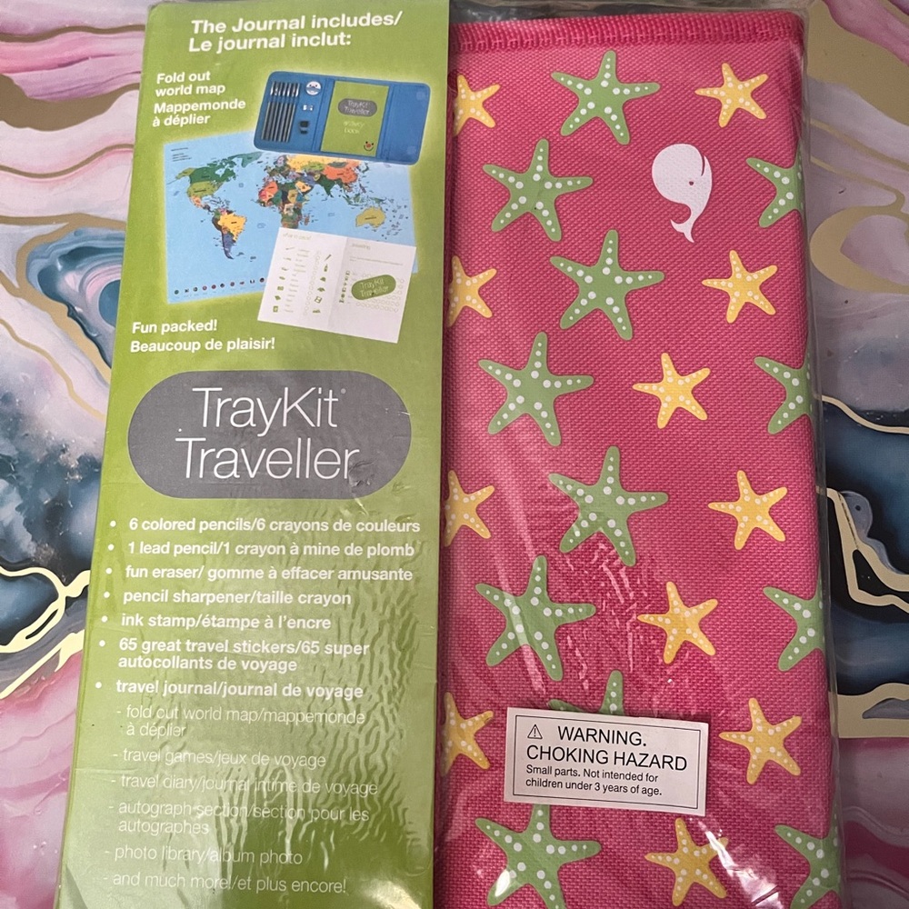 TrayKit Traveller Pink Starfish Journal